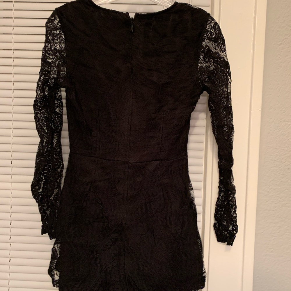 Black Lace Romper